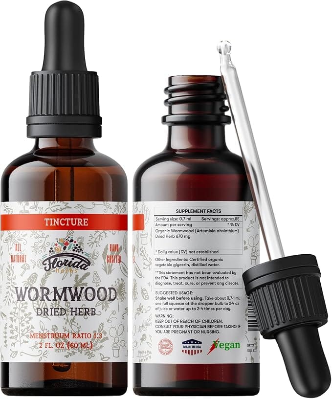 Wormwood Organic Tincture 2 Fl Oz - Florida Herbs product image