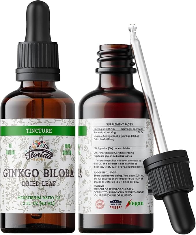 Ginkgo Biloba Tincture 2 oz - Florida Herbs product image