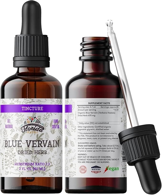 Blue Vervain Herb Organic Extract 2 oz - Florida Herbs product image