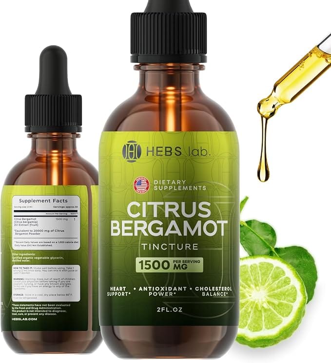 Citrus Bergamot Drops 2 fl oz  - Hebs Lab product image