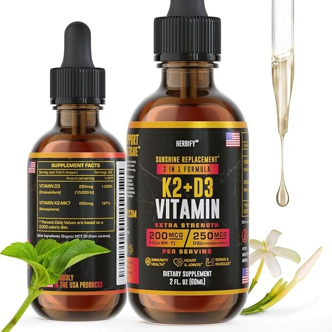 K2 + D3 Vitamins - Herbify product image